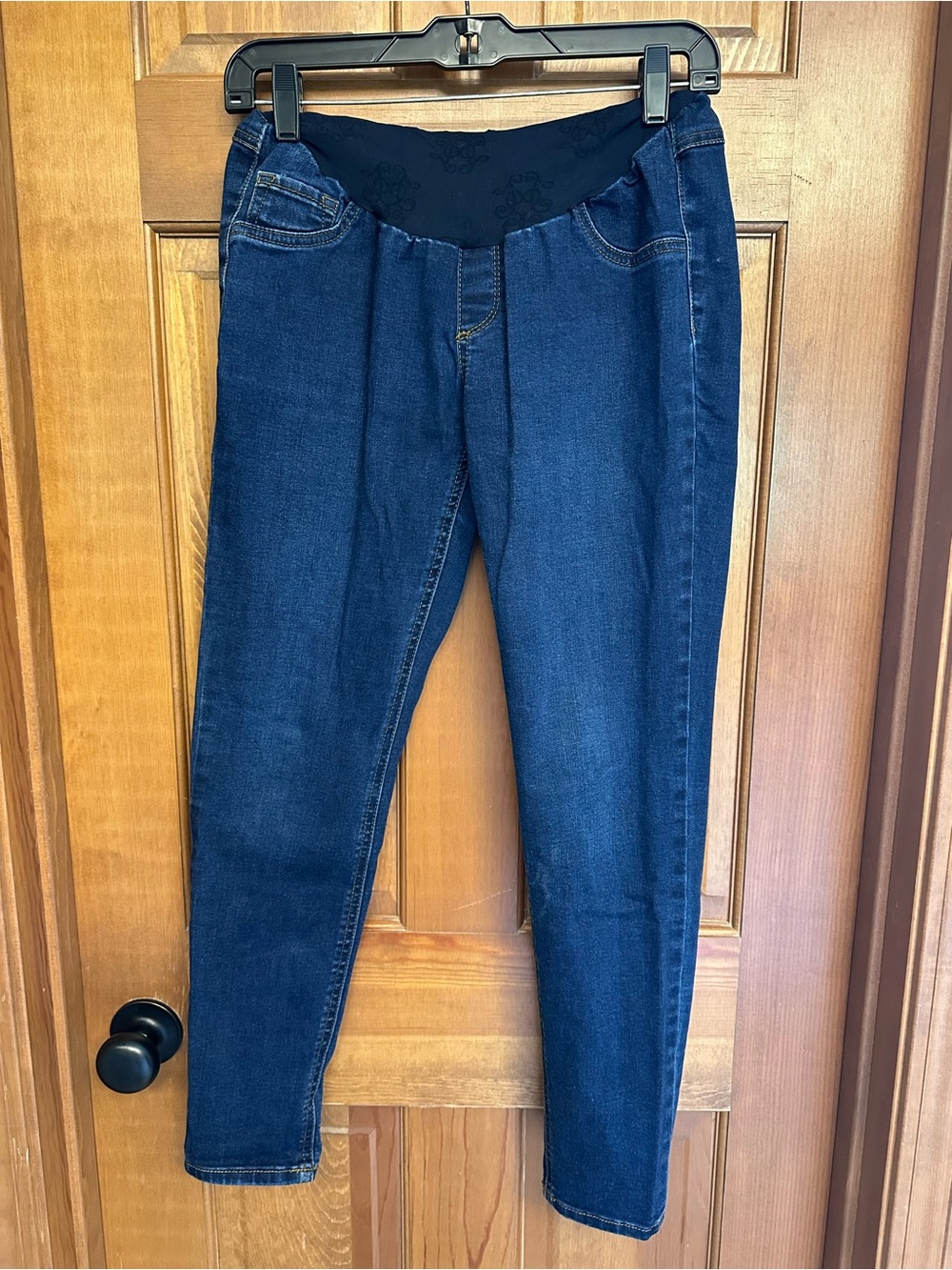 Jessica Simpson Maternity Dark Blue Skinny Jeans with Waistband Size M petite